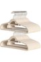 Velvet Clothes Hangers,360 Degree Rotatable Hook, Beige 43 cm, Set of 100