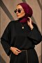 Vessa Oversize Basic Blouse Black Standard - 2