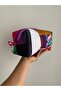 El yapımı makyaj çantası, patchwork organizer - 4