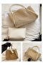 Rose Imported Wicker Women's Hand, Arm and Shoulder Bag with Puppies - 6