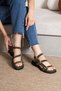 Patricia Women's Genuine Leather Gold Buckle Adjustable Summer Sandals Slippers Ultra Comfortable and Stylish - 3