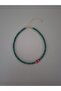 Red Murano Fish Green Crystal Steel Summer Theme Necklace |   Handmade - 2