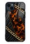 iPhone 14 Plus Golden Eclipse Design Glossy Phone Case