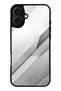 iPhone 16 Plus Silver Titanium Edge Design Glossy Phone Case