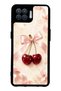 Oppo Reno 4 Lite Glossy Phone Case with Cherry Pearl Ribbon Design