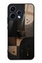 Oppo Reno 15 Black Glossy Phone Case with Mocha Coffee Design