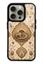 iPhone 15 Pro Ivory Ottoman Coffee Design Glossy Phone Case