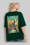 Italy 2 Green Oversize Country City Back Printed Unisex T-Shirt 100% Cotton Premium - 4