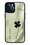 iPhone 12 Pro Max Glossy Phone Case with Sage Lucky Clover Design