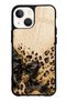 iPhone 13 Mini Golden Leopard Heart Design Glossy Phone Case