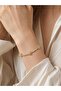 Brass Gold Color Flower Model Zircon Stone Waterway Women's Bracelet Adjustable - 2