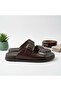 -Genuine Leather Men's Slippers - 3