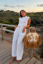 Gold Button Detailed Belted Women's Jumpsuit 1432 - 2