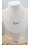Zircon Stone Detailed Mama Necklace - 2