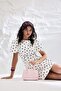 Hakim Lapel Polka Dot Short Sleeve Mini Ecru Dress I1903Ax26Au - 3