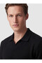 Vizyon New Season Black Polo Collar Men's T-Shirt - 3