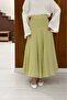 Water Green Chiffon Bloom Skirt - 4