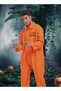 (eb189 Size XL)Orange Prisoner Costume For Men , Jailbird Inmate Cosplay Outfit, Suitable For Halloween Party, Fancy Dress, Carnival, Stage Show & Couple Matching