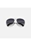 Rayban 59 mm Men's Rectangular Sunglasses, Black, RB3449-300/8G-59