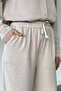 Women's Tensel Palazzo Pants with Elastic Waist - 2