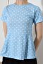 Women's Sandy Crew Neck Short Sleeve Peplum Blouse - 2
