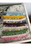 Knitted Design Anklet - Beaded Detailed Handmade Summer Anklet - 5