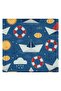 Sailor Printed Towel - Blue - 4