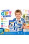 Kids Projector Painting Table Drawing Set with Projector, 12 Watercolor Pens, Projection Slides, Erasable Drawing Board, Educational Art & Learning Toy for Boys & Girls Ages 3+ - 4