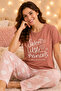 Girls Printed Pyjama Set Short Sleeve - 3