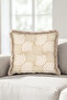 Art Deco Geometric Patterned Fringed Pillowcase - Eclectic Beige Cream Mink Tassel Throw Pillow Cover - 6