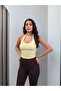 Corset Detailed Capri Leggings Pants - 4