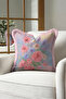 Floral Romantic Pastel Spring Fringed Pillowcase - Floral Bohemian Pink Tassel Throw Pillow Cover - 2
