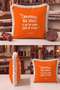 Written Motivational Fringed Pillowcase - Minimal Slogan Bohemian Orange Cream Tassel Throw Pillow Cover - 3