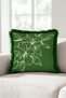 Premium Tropical Floral Fringe Pillowcase - Botanical Bohemian Green Cream Gray Tassel Throw Pillow Cover - 4