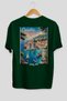 Dubrovnik Croatia Green Oversize Country City Back Printed Unisex T-Shirt 100% Cotton Premium