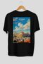 Athens Greece Black Oversize Country City Back Printed Unisex T-Shirt 100% Cotton Premium