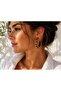 Luxury Women's Steel Enamel Patterned Hoop Earrings