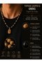 Earth Jasper & Onyx Natural Stone Necklace Unisex Handmade Natural Stone Necklace Special Design - 7