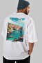 Dubrovnik Croatia 3 White Oversize Country City Back Printed Unisex T-Shirt 100% Cotton Premium - 7