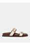Plain Buckle Detail Comfort Sandals