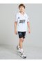 Teen Boys Racing Print Polo T-Shirt and Shorts Set