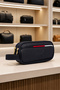 Ar-01 Men's Black Water Resistant Faux Vegan Leather Shaving Care Travel Handbag Portfolio/Clutch Lac - 6