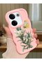 Tecno Camon 20 Compatible Case Camera Protector Pink Silicone Couple Phone Case Butterfly Pattern