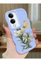 Vivo Y04S Compatible Case Camera Protector Blue Silicone Couple Phone Case Butterfly Pattern