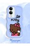 Vivo Y19S Gt 5g Compatible Case Camera Protector Blue Silicone Couple Phone Case Kitty Pattern - 2