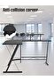 L Shaped Gaming Table with Computer Desk Corner Workstation Design | Space Saving PC Gaming Desk for Laptop Setup | Modern Home Office Study Writing Table with Spacious Surface & Durable Fram - 7