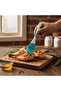 Silicone Oil Basting Brush 22×4 cm - Teal Blue - 2
