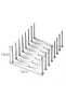 Stainless Steel Dish Display Bracket Dish Plate Drying Rack Steamer Rack Retractable Dish Drying Rack, Multi-Functional Plates Cup Bowl Pot Pan Lid Storage Holder Organizer for Kitchen Counter