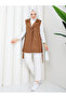Women's Double-Breasted Belted Vest Rc3151