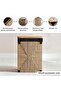 Ingrid Laundry Hamper with Wodden Lid 36x26x49cm-Natural/Black - 4